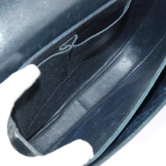 CELINE C Sulky Shoulder Bag Canvas Navy Beige - Picture 11 of 16